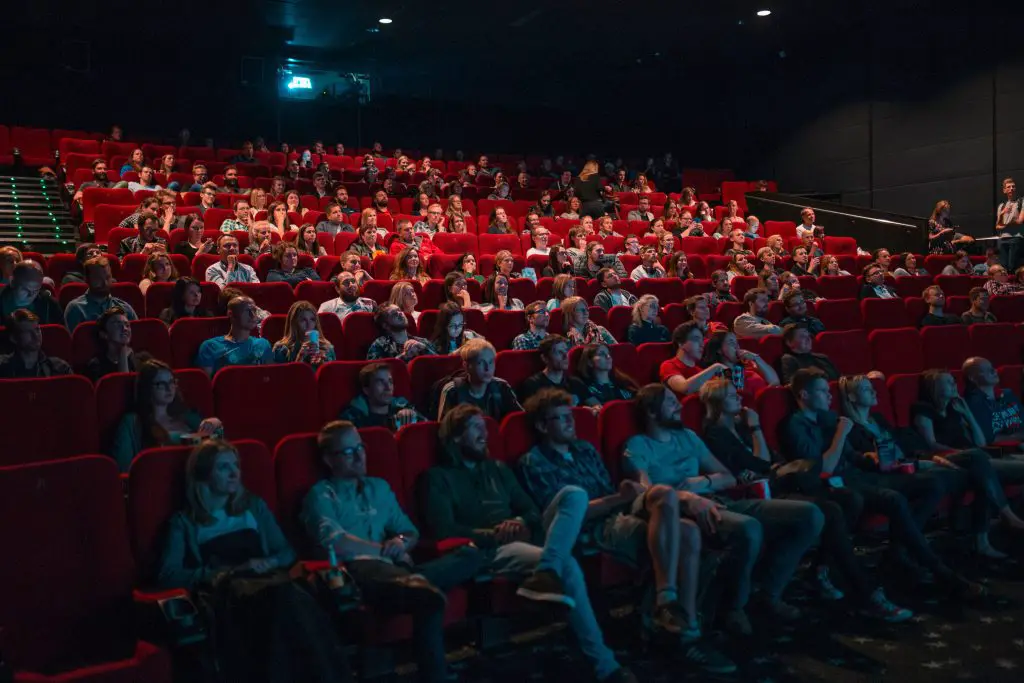 picture of a crown watching in the cinema for IOUSA